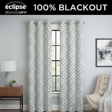 eclipse Magnitech Ruben 100% Blackout 2-Window Curtain Panels