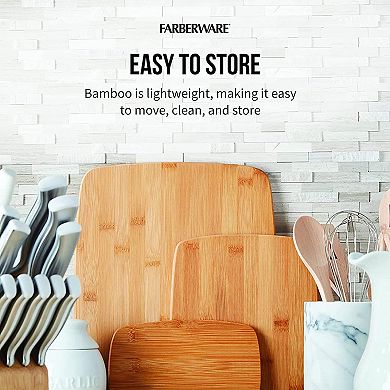 Farberware 18-pc. Knife Block Set with Cutting Board Set