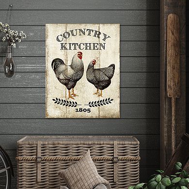 COURTSIDE MARKET Country Kitchen Canvas Wall Art