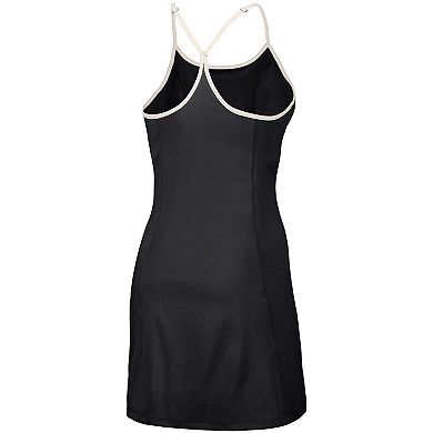 Women's Lusso Style  Black Philadelphia Phillies Nakita Strappy V-Neck Dress