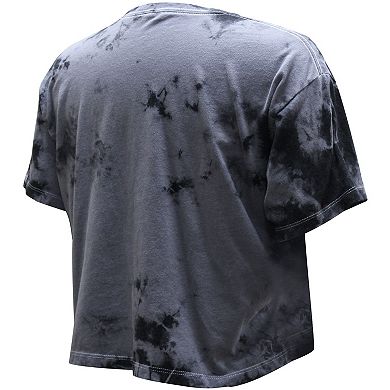 Women's Stadium Essentials  Charcoal Chicago Bulls Street Art Dark Crystal Washed Crop T-Shirt