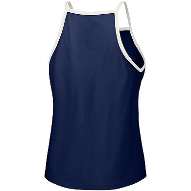 Women's Lusso Style  Navy New York Yankees Nadine Halter Tank Top