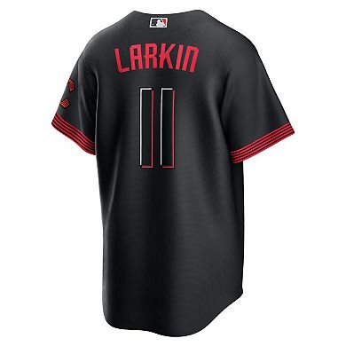 Men's Nike Barry Larkin Black Cincinnati Reds 2023 City Connect Replica Player Jersey