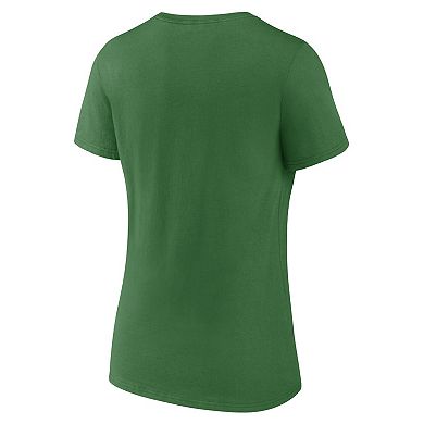 Women's Fanatics Branded Green Oregon Ducks Evergreen Campus V-Neck T-Shirt