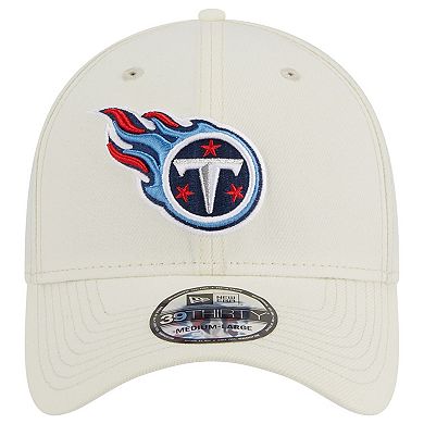 Men's New Era Cream Tennessee Titans Classic 39THIRTY Flex Hat