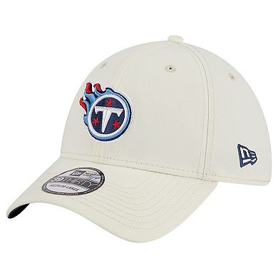 Men's New Era Cream Tennessee Titans Classic 39THIRTY Flex Hat