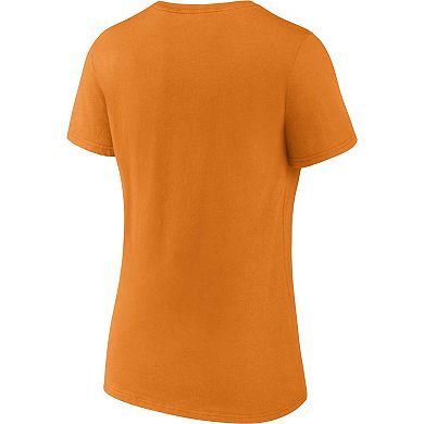 Women's Fanatics Branded Tennessee Orange Tennessee Volunteers Evergreen Campus V-Neck T-Shirt