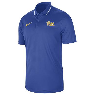 Men's Nike  Royal Pitt Panthers 2023 Sideline Coaches Performance Polo