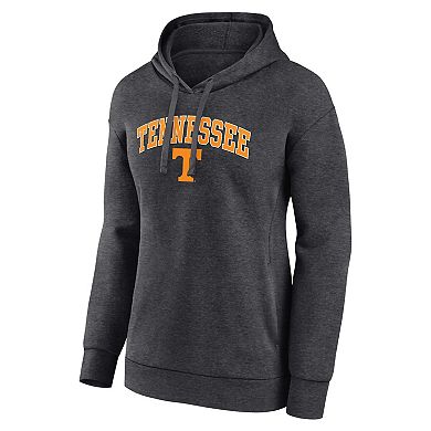 Women's Fanatics Branded Heather Charcoal Tennessee Volunteers Evergreen Campus Pullover Hoodie