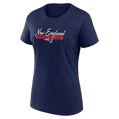 Women's Fanatics Branded  Navy/Red New England Patriots Fan T-Shirt Combo Set