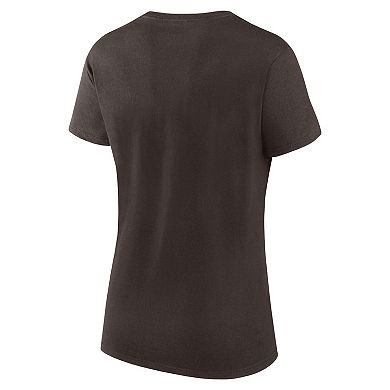 Women's Fanatics Branded  Brown/Orange Cleveland Browns Fan T-Shirt Combo Set