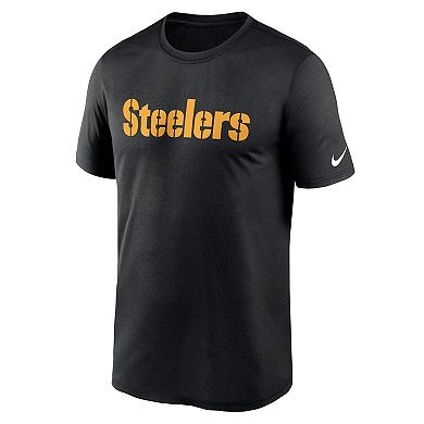 Men's Nike  Black Pittsburgh Steelers Legend Wordmark Performance T-Shirt