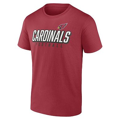 Men's Fanatics Branded Cardinal/Black Arizona Cardinals Player Pack T-Shirt Combo Set