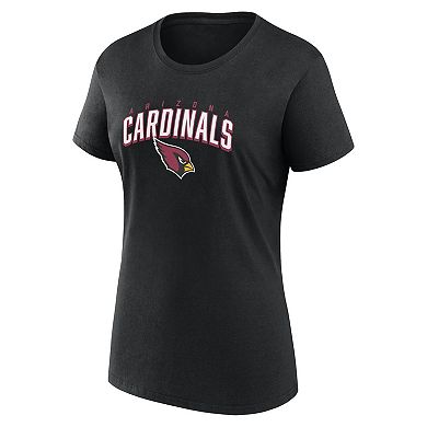 Women's Fanatics Branded  Cardinal/Black Arizona Cardinals Fan T-Shirt Combo Set