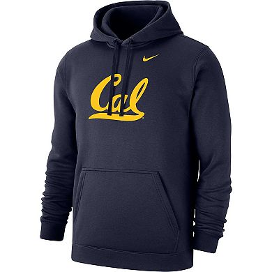 Men's Nike Navy Cal Bears School Logo Club Fleece Pullover Hoodie