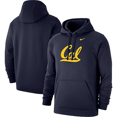 Men's Nike Navy Cal Bears School Logo Club Fleece Pullover Hoodie