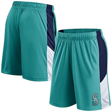 Men's Fanatics Branded Aqua Seattle Mariners Primary Logo Shorts