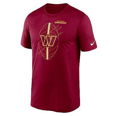 Men's Nike Burgundy Washington Commanders Legend Icon Performance T-Shirt