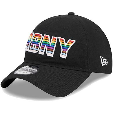 Men's New Era Black New York Red Bulls Pride 9TWENTY Adjustable Hat