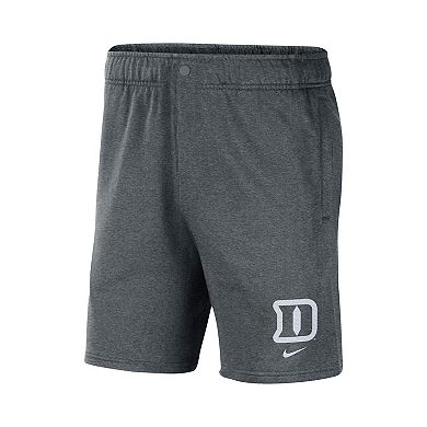 Men's Nike Gray Duke Blue Devils Fleece Shorts