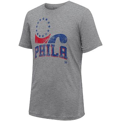 Unisex Stadium Essentials  Heather Gray Philadelphia 76ers Hometown T-Shirt