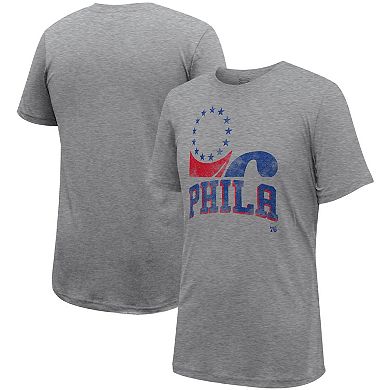 Unisex Stadium Essentials  Heather Gray Philadelphia 76ers Hometown T-Shirt