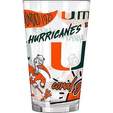 Miami Hurricanes 16oz. Native Pint Glass