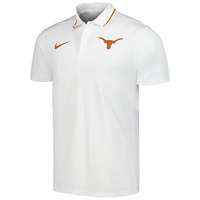 Men's Nike White Texas Longhorns Coaches Performance Polo