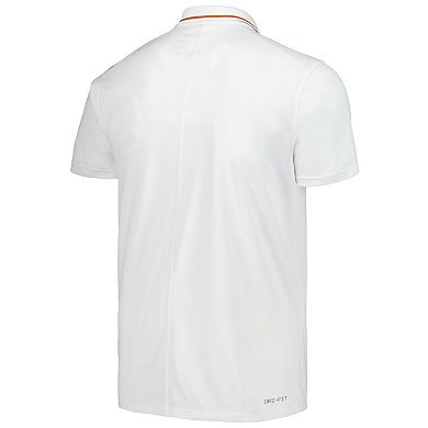 Men's Nike White Texas Longhorns Coaches Performance Polo