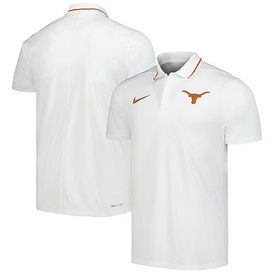 Men's Nike White Texas Longhorns Coaches Performance Polo