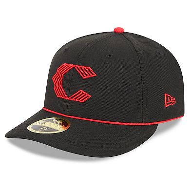 Men's New Era  Black Cincinnati Reds 2023 City Connect Low Profile 59FIFTY Fitted Hat