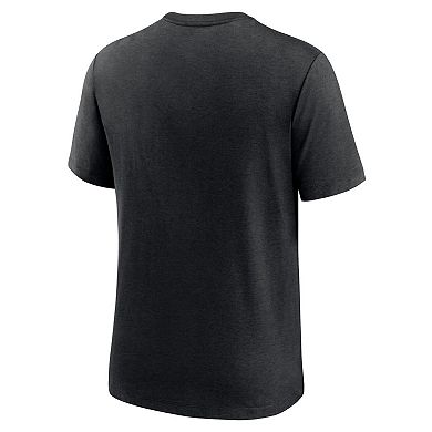 Men's Nike Heather Black Cincinnati Bengals Team Tri-Blend T-Shirt