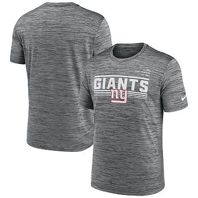 Men's Nike Gray New York Giants Yardline Velocity Performance T-Shirt