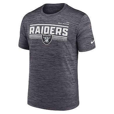 Men's Nike Anthracite Las Vegas Raiders Yardline Velocity Performance T-Shirt