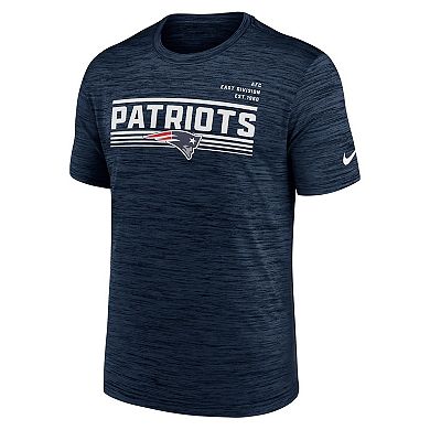 Men's Nike Navy New England Patriots Yardline Velocity Performance T-Shirt