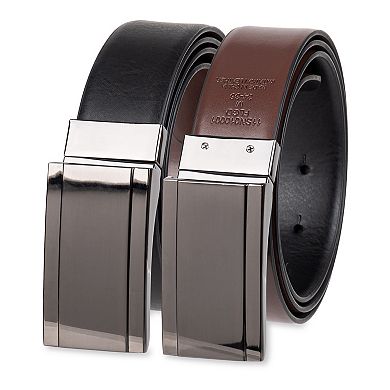 Men's Sonoma Goods For Life® Two-In-One Reversible Modern Plaque Dress Belt