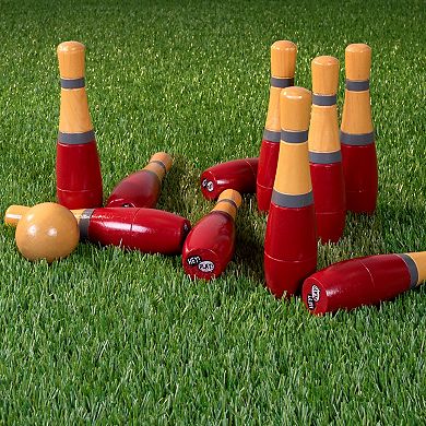Hey! Play! Indoor and Outdoor Red Bowling Set