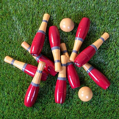 Hey! Play! Indoor and Outdoor Red Bowling Set