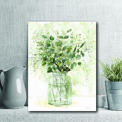 COURTSIDE MARKET Delicate Greenery II Canvas Wall Art