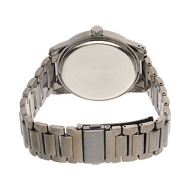 Geneva Men's Diamond Accent Gunmetal Bracelet Watch - KHA0011GU