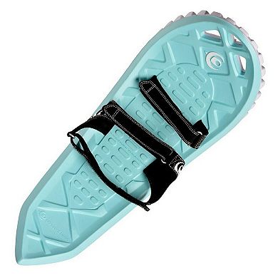 Crescent Moon Eva Foam Deck Recreational Running Snowshoes for Adults, Seafoam