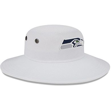 Men's New Era White Seattle Seahawks 2023 NFL Training Camp Panama Bucket Hat