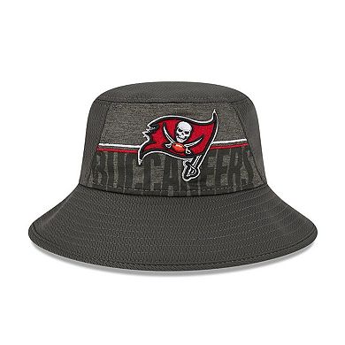 Men's New Era Pewter Tampa Bay Buccaneers 2023 NFL Training Camp Stretch Bucket Hat