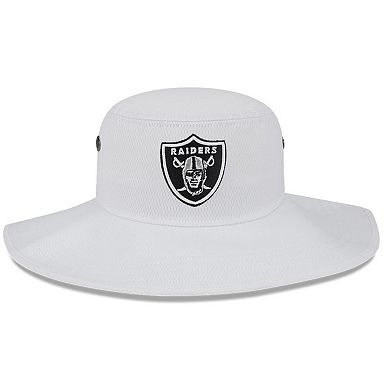 Men's New Era White Las Vegas Raiders 2023 NFL Training Camp Panama Bucket Hat
