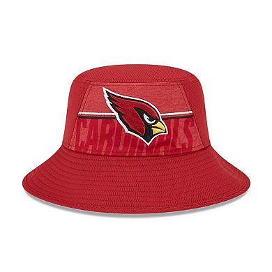 Men's New Era Cardinal Arizona Cardinals 2023 NFL Training Camp Stretch Bucket Hat