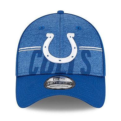 Men's New Era Royal Indianapolis Colts 2023 NFL Training Camp 39THIRTY Flex Fit Hat