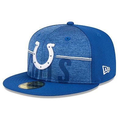 Men's New Era Royal Indianapolis Colts 2023 NFL Training Camp 59FIFTY Fitted Hat