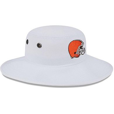 Men's New Era White Cleveland Browns 2023 NFL Training Camp Panama Bucket Hat
