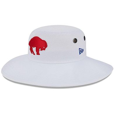 Men's New Era White Buffalo Bills 2023 NFL Training Camp Throwback Panama Bucket Hat