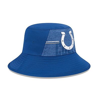 Men's New Era Royal Indianapolis Colts 2023 NFL Training Camp Stretch Bucket Hat